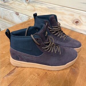 The North Face Brown and Black Sneakers High-Top Design Never Worn